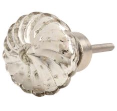 Silver Stripe Murcary Glass Drawer Knob Online