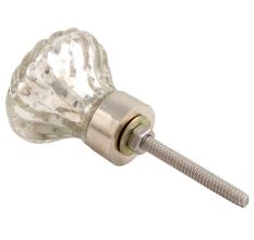 Silver Stripe Murcary Glass Drawer Knob Online