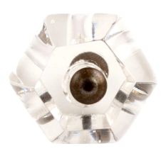 Clear Hexagon Cut Glass Dresser Knob Online