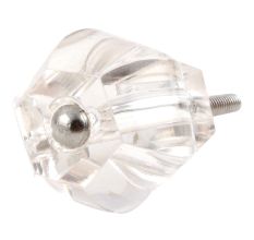 Clear Hexagon Cut Glass Dresser Knob Online