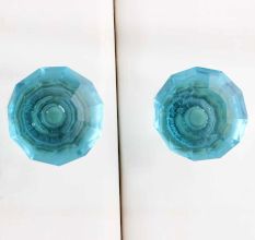Turquoise Diamond Cabinet Knobs