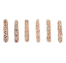 Set of 6 Piece New Mix Wooden Printing Block