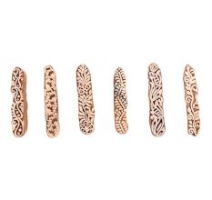 Set of 6 Piece New Mix Wooden Printing Block