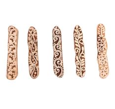 Set of 5 Piece New Mix Wooden Printing Block