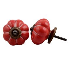 Dark Red White Line Knob