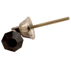 Champagne Octagon Glass Pull Teardrop Wardrobe Knob