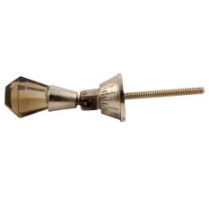 Champagne Octagon Glass Pull Teardrop Wardrobe Knob