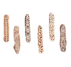 Set of 6 Piece New Mix Wooden Printing Block