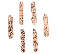 Set of 6 Piece New Mix Wooden Printing Block
