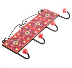 Red Yellow Wheel Tiles Hooks 