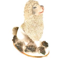 Miniature Porcelain Poodle Figurine