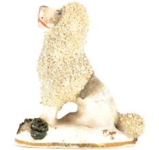 Miniature Porcelain Poodle Figurine