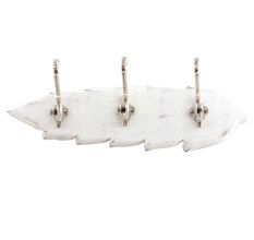 White Silver Small Wall Wooden Iron Hooks