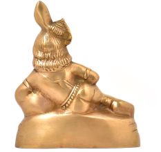 Brass Sitting Makhan Eating Krishna Idol