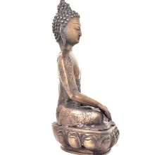 Bronze Buddha Sitting On Lotus