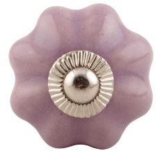 Lavender Medium Ceramic Melon Dresser Knob online