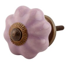 Lavender Medium Ceramic Melon Dresser Knob online