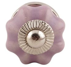 Lavender Small Ceramic Melon Drawer Knob online