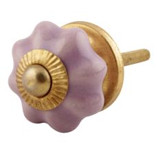 Lavender Small Ceramic Melon Drawer Knob online