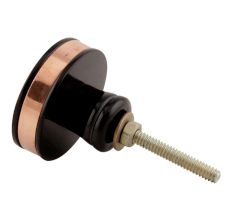 Black Copper Brass Tiny Flower Resin Furniture Knob Online