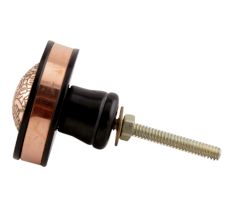 Black Copper Brass Tiny Flower Resin Furniture Knob Online