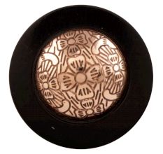 Black Copper Brass Tiny Flower Resin Furniture Knob Online