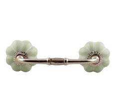 Light Green With White Line Melon Ceramic Bridge Handle