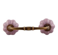 Lavender Ceramic Melon Bridge Handle