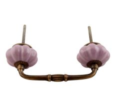 Lavender Ceramic Melon Bridge Handle