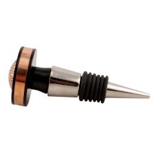 Black And Copper Brass Tiny Flower Resin Wine Stopper