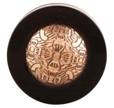 Black And Copper Brass Tiny Flower Resin Wine Stopper