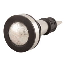 Black And Silver Brass Resin Wine Stopper