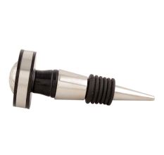 Black And Silver Brass Resin Wine Stopper