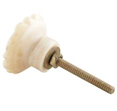 Cream Sunflower Bone Cabinet Knob Online