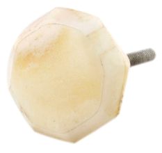 Cream Octagonal Bone Drawer Knob Online
