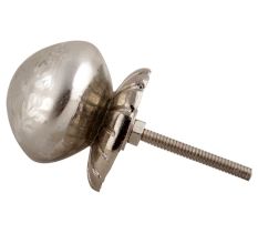 Silver Dome Murcary Glass Cabinet Knob