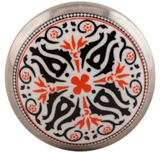 Orange And Black Ceramic Wine Stopper
