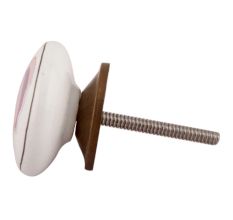 Baby Pink Elephant Ceramic Flat Cabinet Knob Online