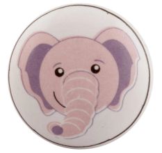 Baby Pink Elephant Ceramic Flat Cabinet Knob Online