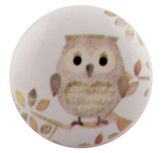 Mixing Color Owl Ceramic Flat cabinet Knob Online