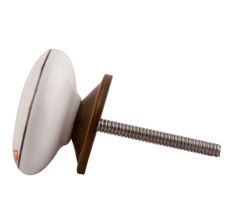 Orange Kangaroo Ceramic Flat Furniture Knob Online