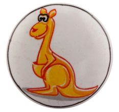 Orange Kangaroo Ceramic Flat Furniture Knob Online