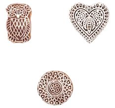 Set of 3 Piece New Mix Wooden Printing Block