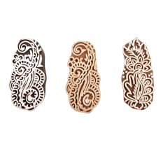 Set of 3 Piece New Mix Wooden Printing Block