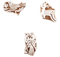 Set of 3 Piece New Mix Wooden Printing Block
