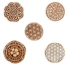 Set of 5 Piece New Mix Wooden Printing Block