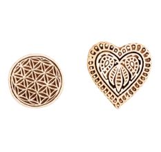 Set of 2 Piece New Mix Wooden Printing Block