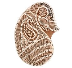 Set of 1 Piece New Wooden Printing Block