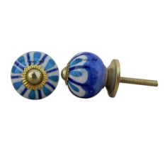 Blue Stephanotis Small Knob