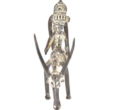 Tribal Brass Animal Rider Figurine